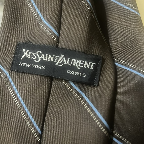 YSL Neck tie 100% silk nwot - Picture 2 of 4